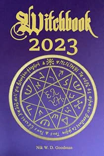 Witchbook 2023 Diamond Edition with lots of witchcraft knowledge, powerful rituals and large Wicca weekly calendar including moon phases for each day